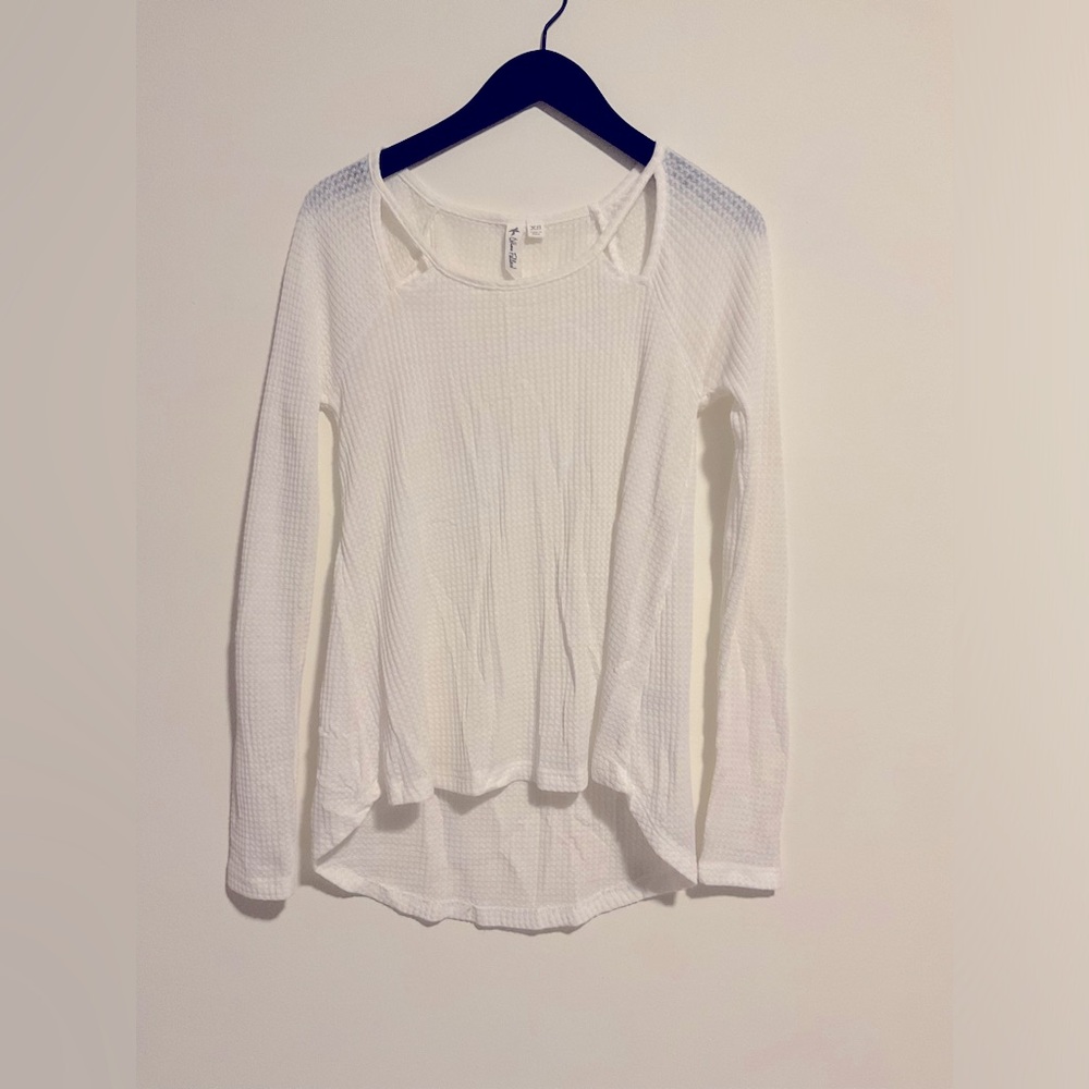 Others follow waffle shirt with cutout detail